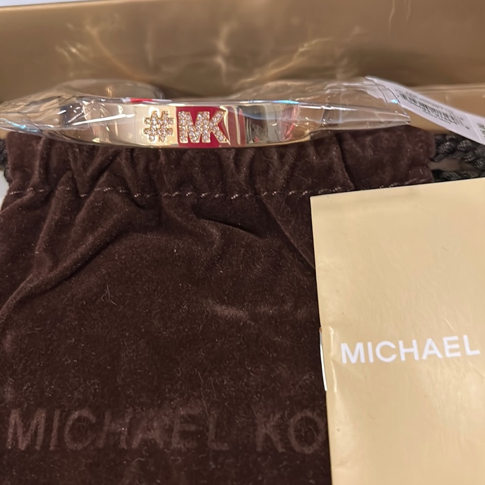 NWT Michael Kors gold cuff bracelet
